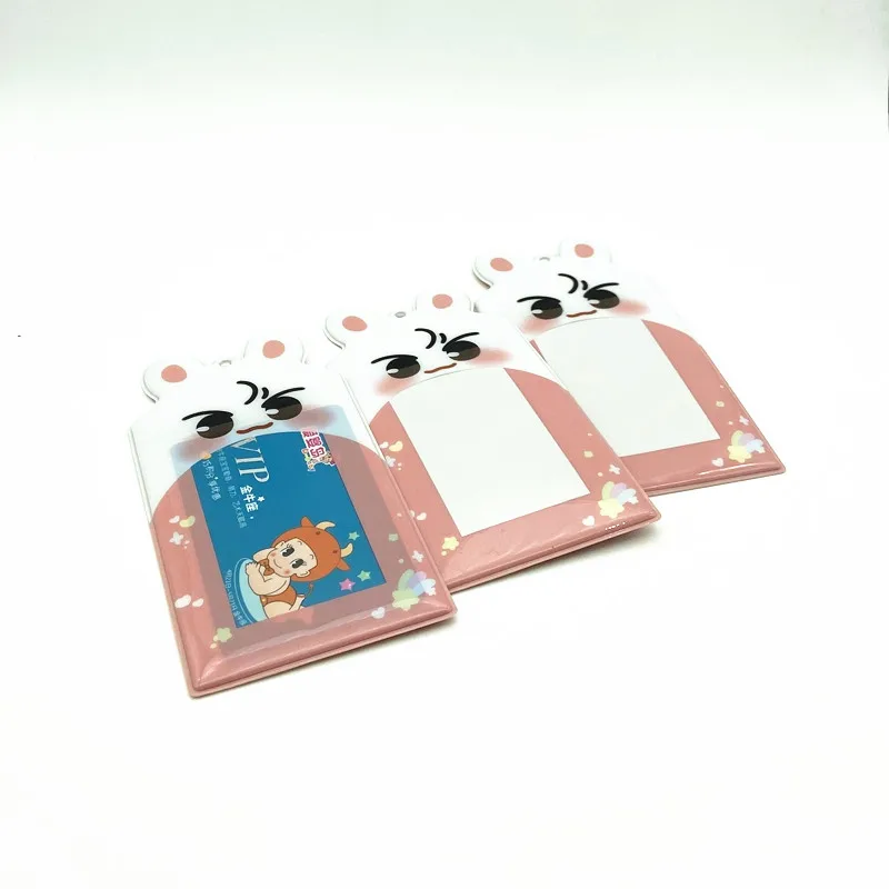 

Hot sale custom plastic pvc clear pouch id credit card photo holders hot sale korea star photocard holder, Pms color