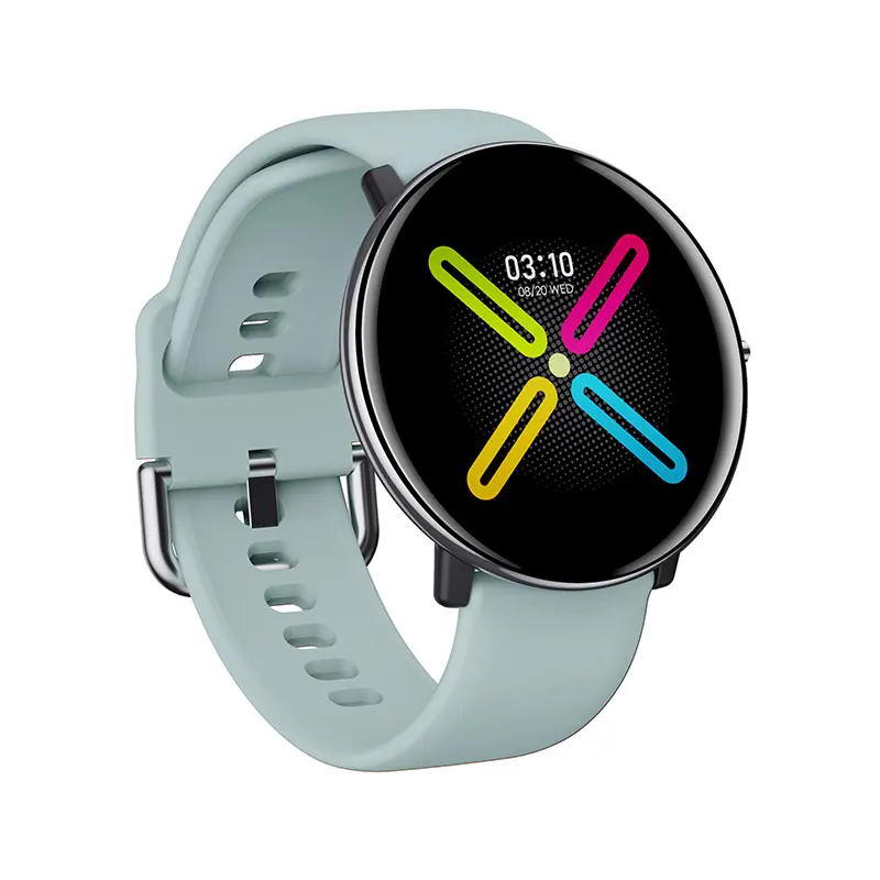

Customize OEM 1.3 Inch full round touch smartwatch with Body Temperature IP68 water proof DM118 smart watch