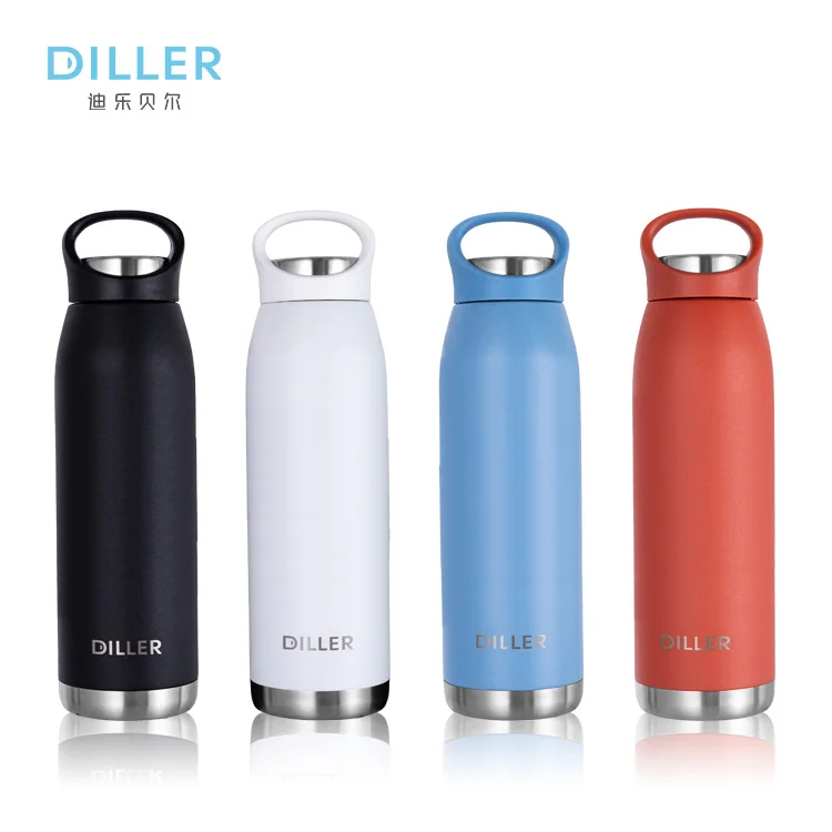 
Diller Water Bottle Custom Double Wall Insulated Stainless Steel Metal Thermal Vaccum Vacuum Flask Tea Thermos 