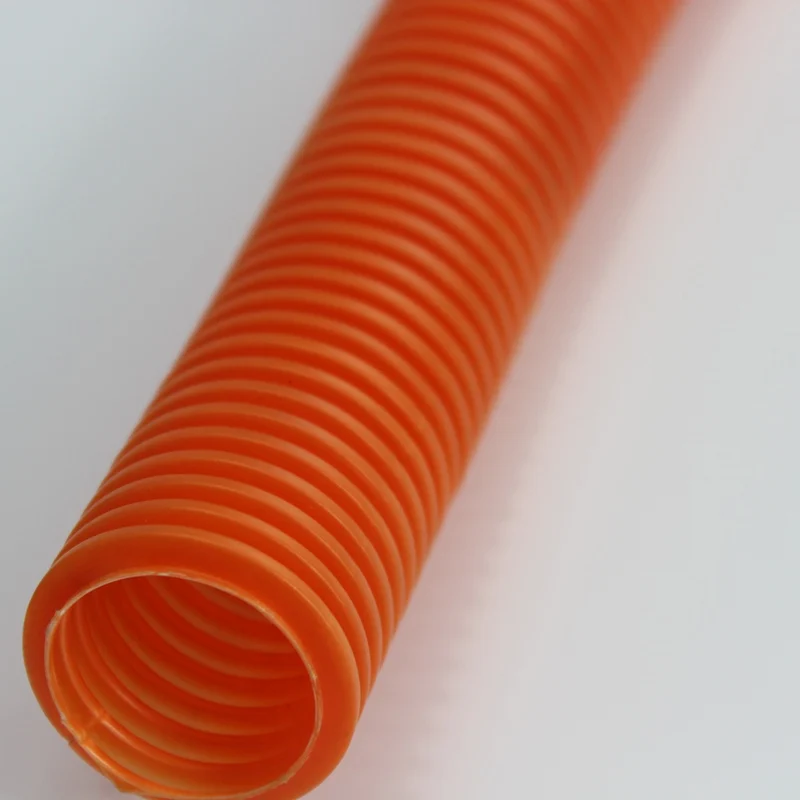 
White Fire Resistant Plastic Flexible Electrical Cable Conduit 