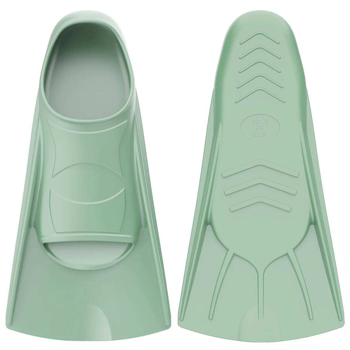 

High quality 100% silicone full foot different size scuba diving fins for snorkeling, Customized