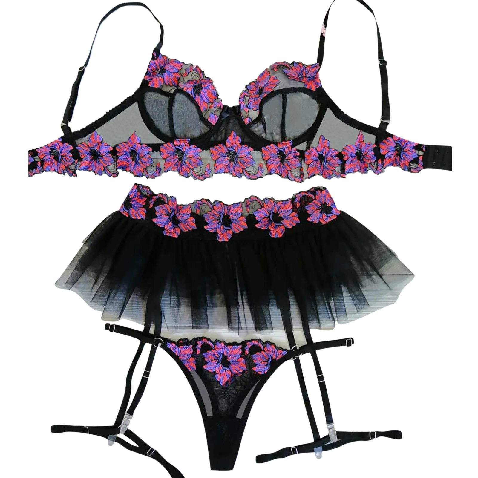 

NY-1090 2021 The European And American Interest Lace Brassiere Bind Bra Clairvoyant Outfit Erotic Lingerie Sexy Babydoll