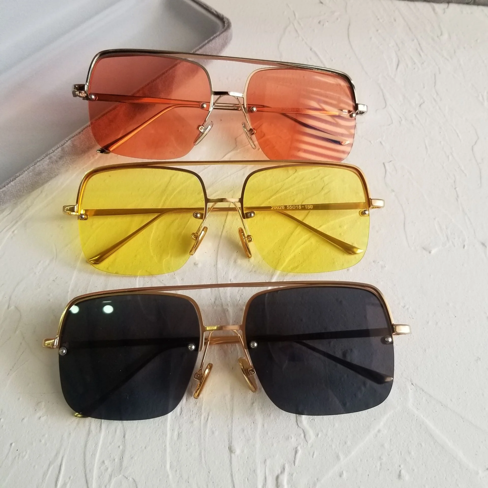 

fashion custom logo metal frame professional sunglasses anti blue light eyewear