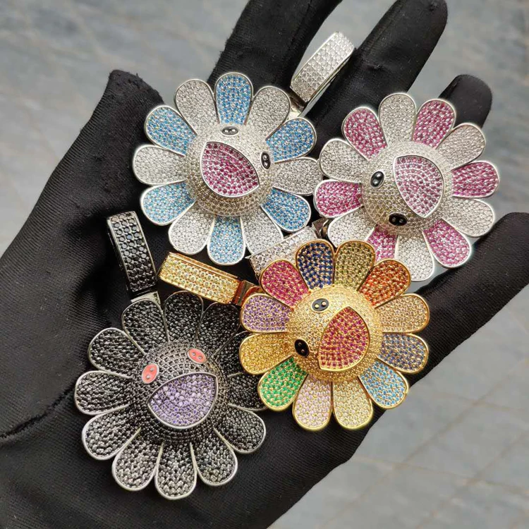 

Wholesale Hot New Design Takashi Murakami Necklace Pendant Hip Hop Mens with Chain