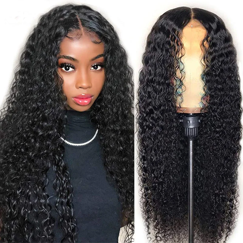 

Raw Indian Virgin Human Hair Lace Frontal Wig for Black Women HD Lace Front Wig Jerry Curly Bob Closure Wig