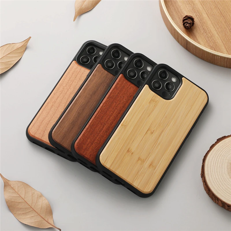 

Custom Blank Wood Tpu Phone Case For Iphone Laser Engraved Bamboo Unique Anti-shock Wooden Phone Case