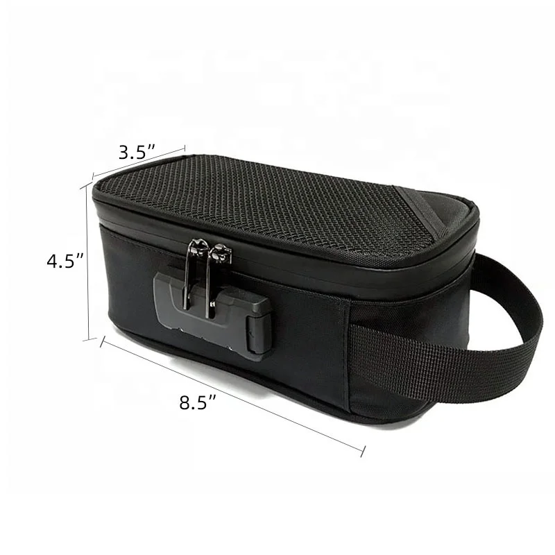 

OEM carbon lined waterproof stash box for weed accessories smoking travel container odor proof case