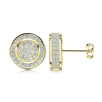 

RINNTIN OE130 China Jewelry Wholesale Latest Earring Design Zircon Stud Earrings for Women Men