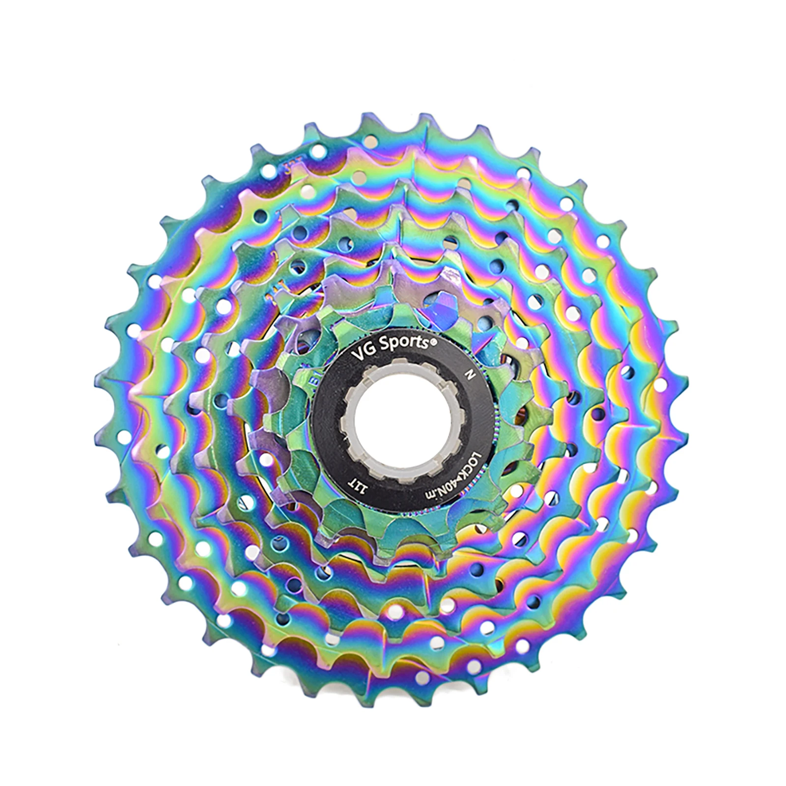 

VG Sports 8 Speed 11-32T Bicycle Cassette Freewheel for MTB Mountain Bike Parts, Silver,gold,black,rainbow