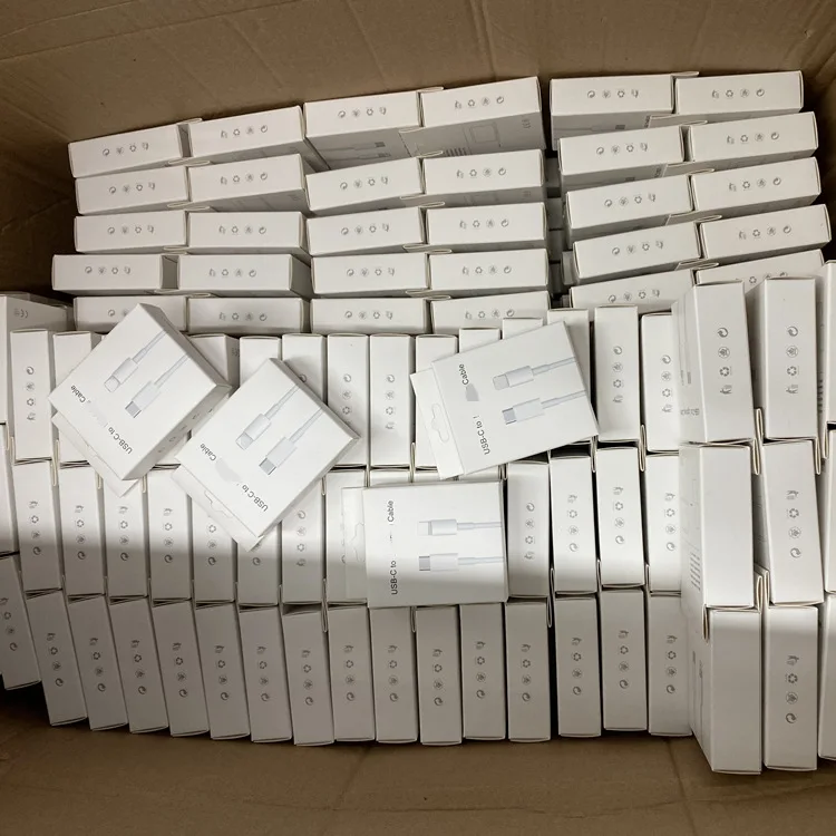 

2021 PD Fast Charging Cable original usb cables for iphone quick charger cable fast usb cord with nice package, White