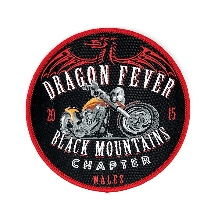 

Factory made woven patch custom Machine Woven Square Patches for clothing