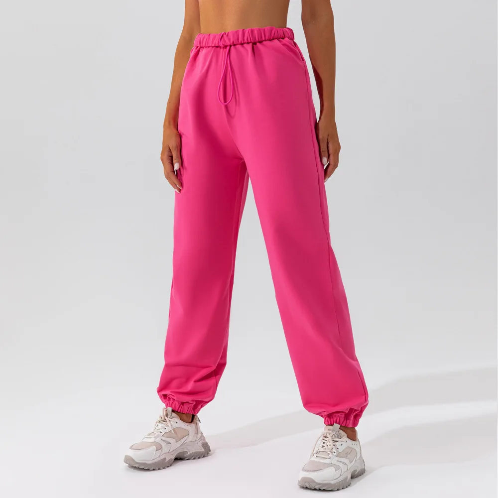 

Women Sweatpants Drawstring Elastic High Waist Joggers with Pockets Yoga Gym Running Joggers