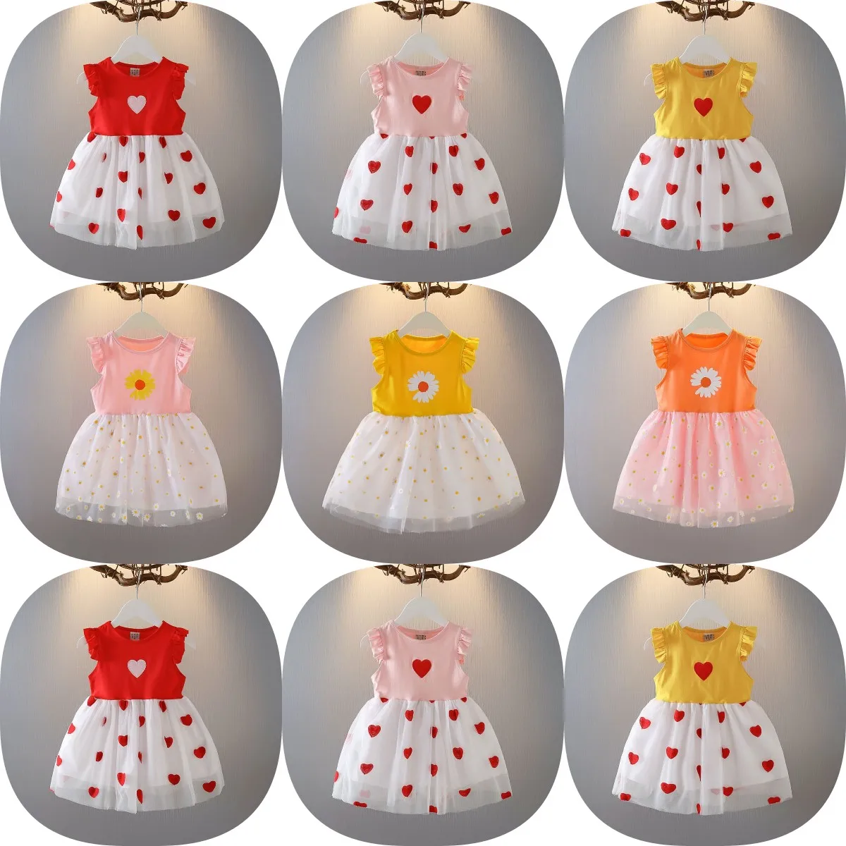 

2022 Party children ball dress baby dress wedding birthday baptism formal Flower girl dresses big bow girls' clothing sets