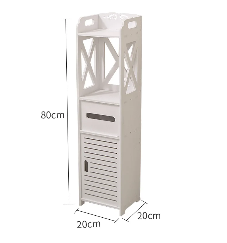 

WPC pvc foam board corner storage shelf Free Standing Toilet Paper Holders for Small Bathroom Storage cabinet