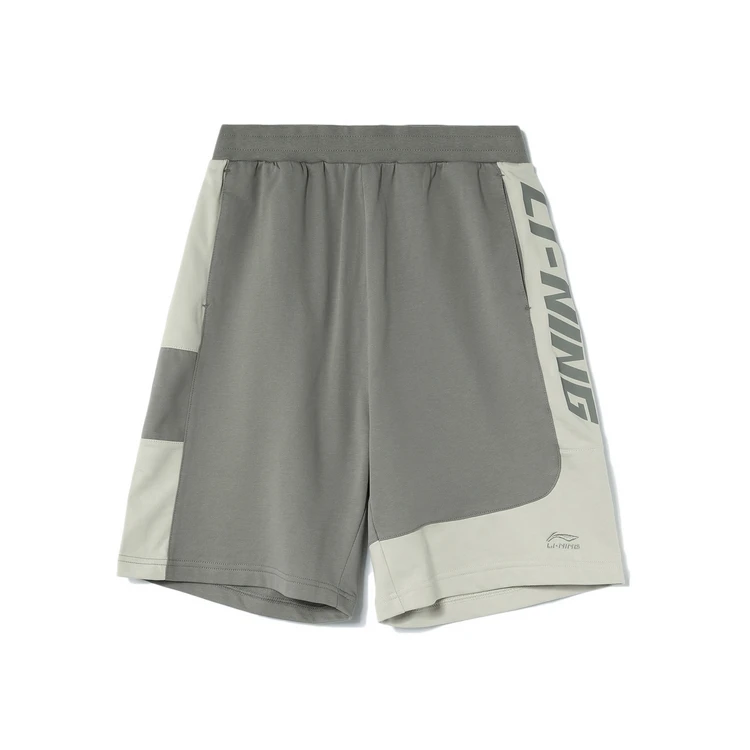 

Li-Ning shorts men summer Sports Sweat Shorts Cotton Polyester Loose Li Ning Sports Fashion Men's Loose Short Sweatpants AKSR185