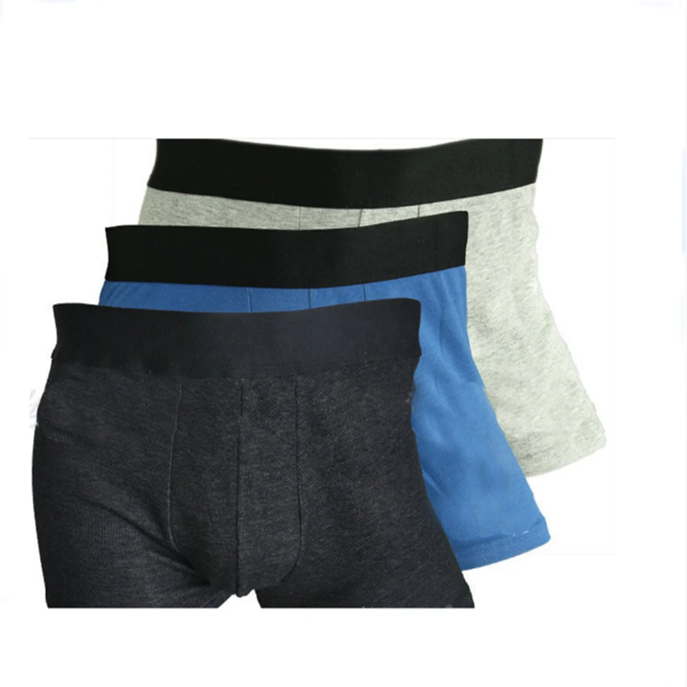 EMF Protective 99.99% Anti-Radiation Underwear Breathable Knitted Fabric Logo Brief Shorts