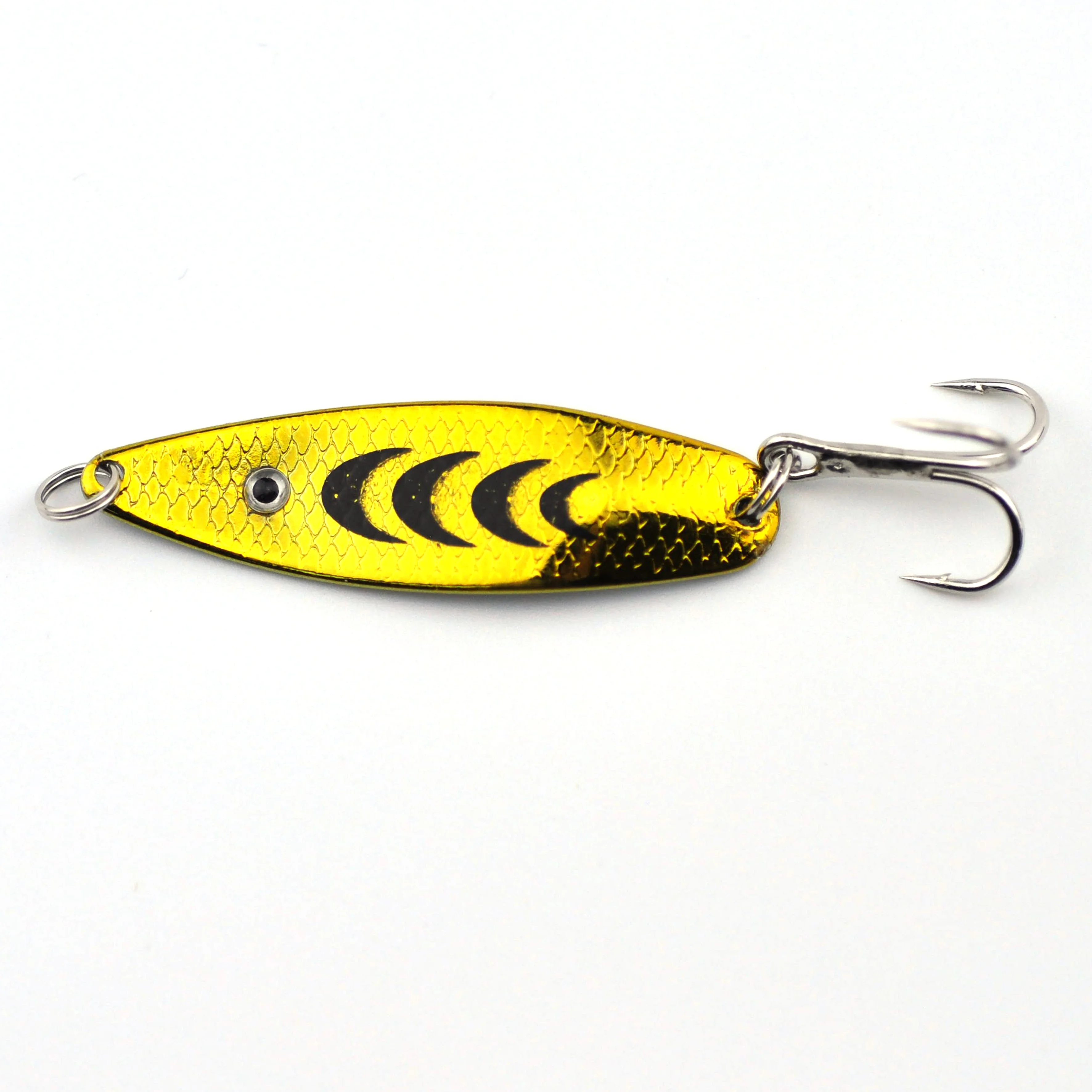 

Oteena 5cm/6.8g Metal Fishing Spoon Lure with 6# Treble Hook #Hard Spinner Fishing Spoon Lure #Artificial Baits