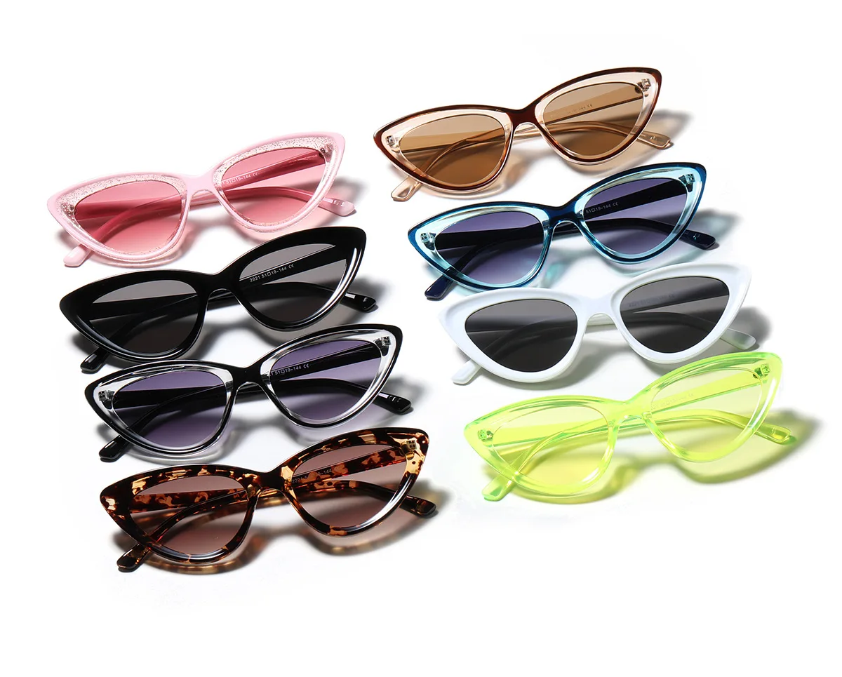 

2021 New Arrival Summer Transparent Color UV400 Protection cat eye sunglasses trendy shades sunglasses, Contact us