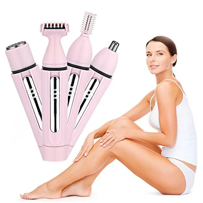 

Women Hair Trimmer Face Eyebrow Nose Ear Body Hair Trimming All in ONE Hair Remover