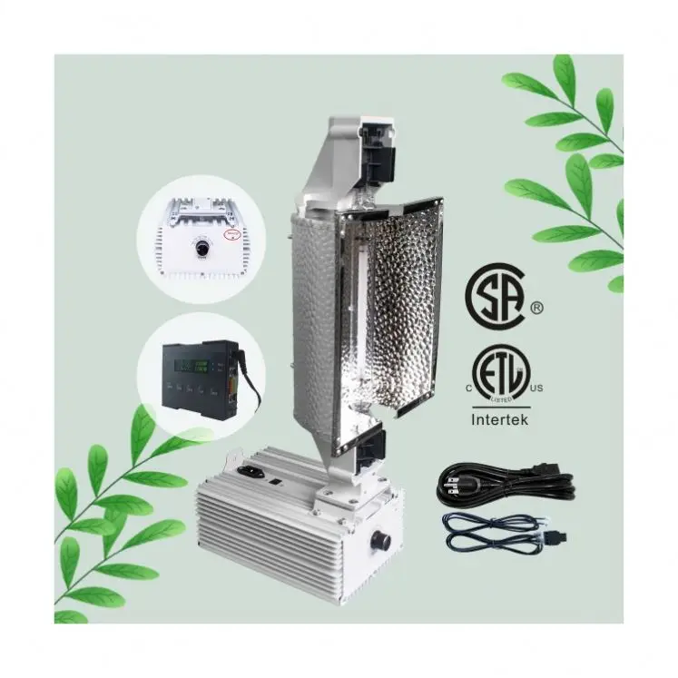 120v-240v 1000W 600 Watt DE HPS Bulb and Reflector and Digital Dimmable Ballast Grow light system