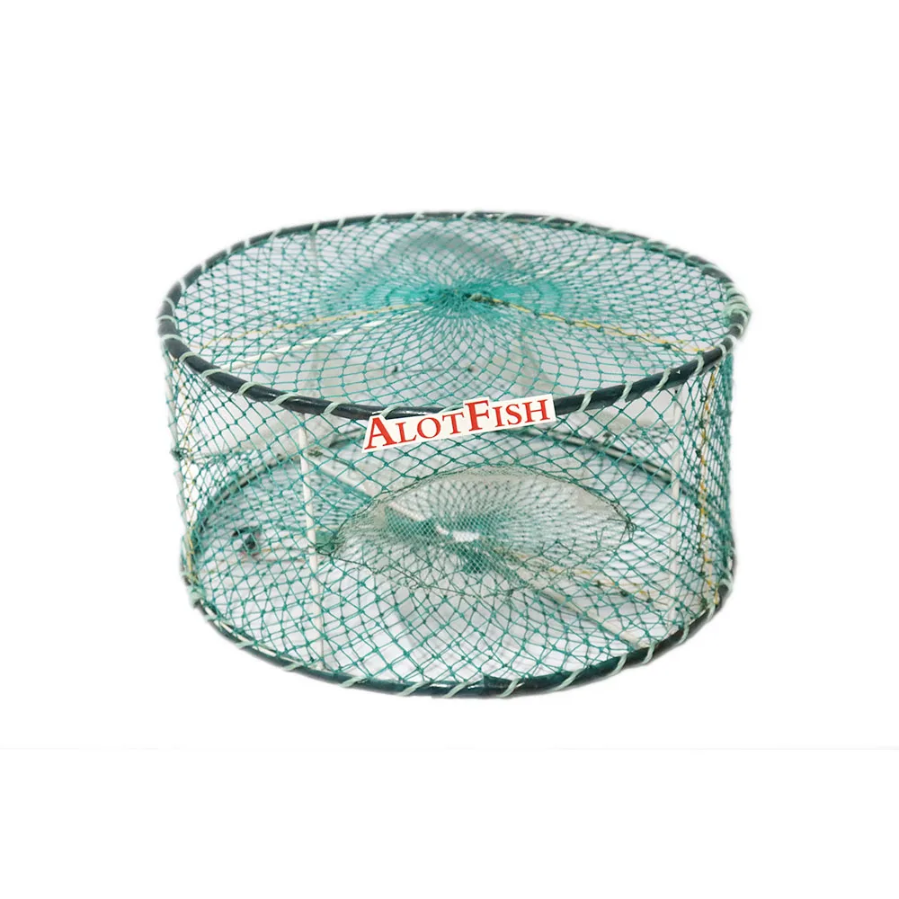 

Welded Crab Trap 3 Entrances Strong Welding Crab Pot Fishing Cage With High Quality, Green