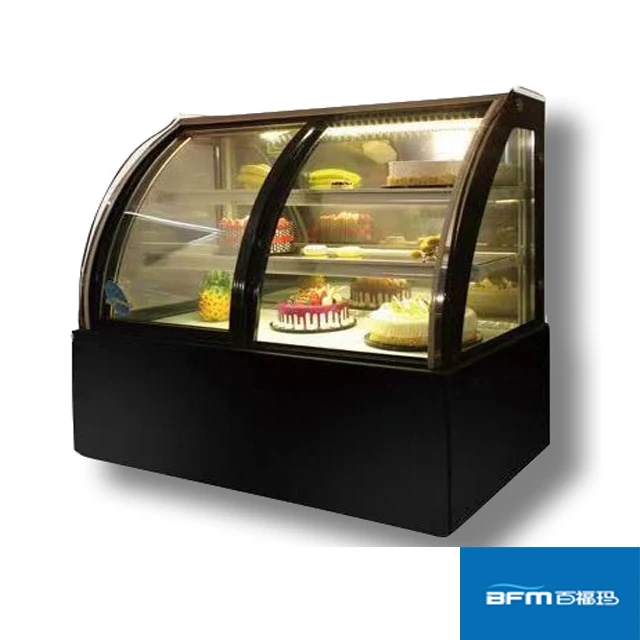 Cold Food Cake Display Fridge Countertop Square Cabinet 1500mm