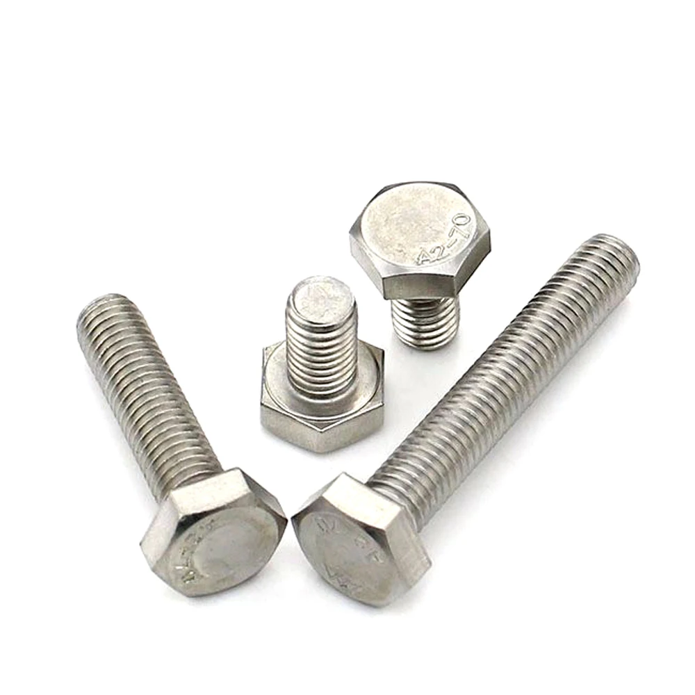 
Stainless Steel 304 DIN931 Hex Bolts stainless steel hex bolts nut and bolt m10 m12 m14 m6 m3 m2 m4 m16 m22 m36 m48 m66 