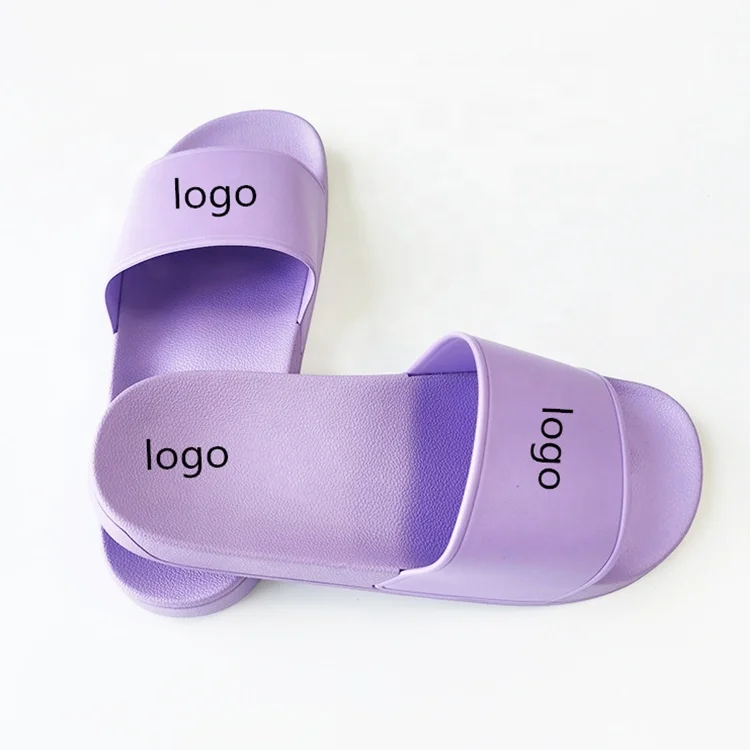 

men custom logo 3D rubber embossed slide sandals for men and ladies summer slippers