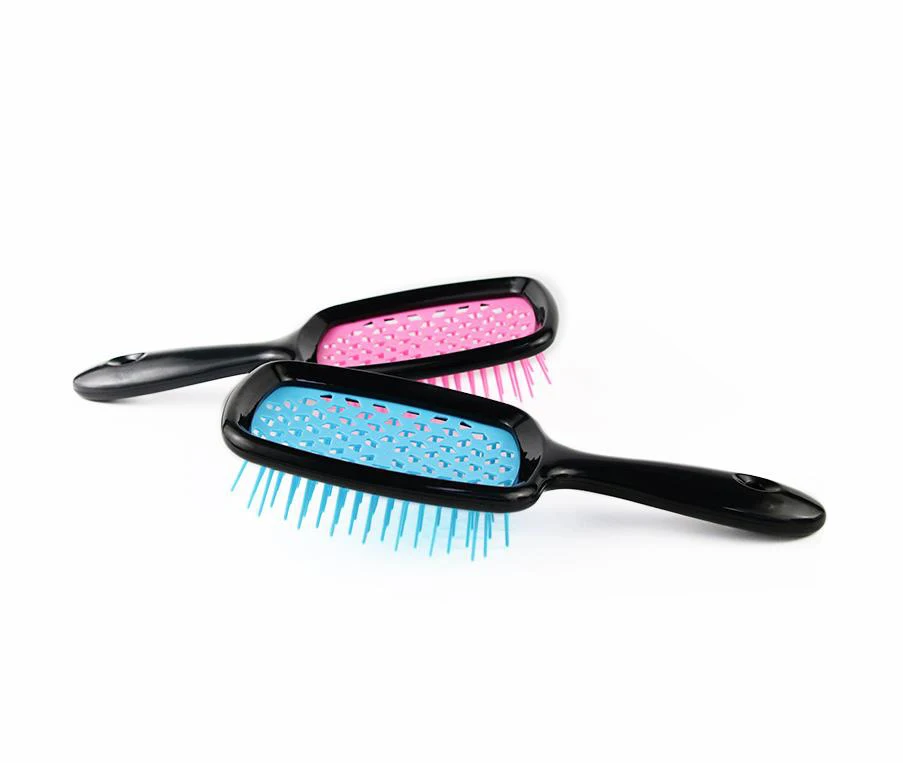 

Free Sample 360 Curved Wave Brush Custom Logo Hair Extension Brush Massage Straightening Brush, As pic