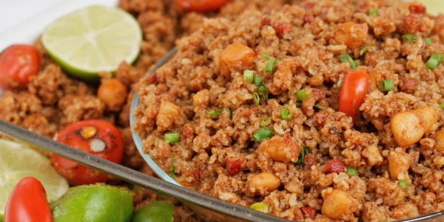 Traditional Puerto Rican platter
