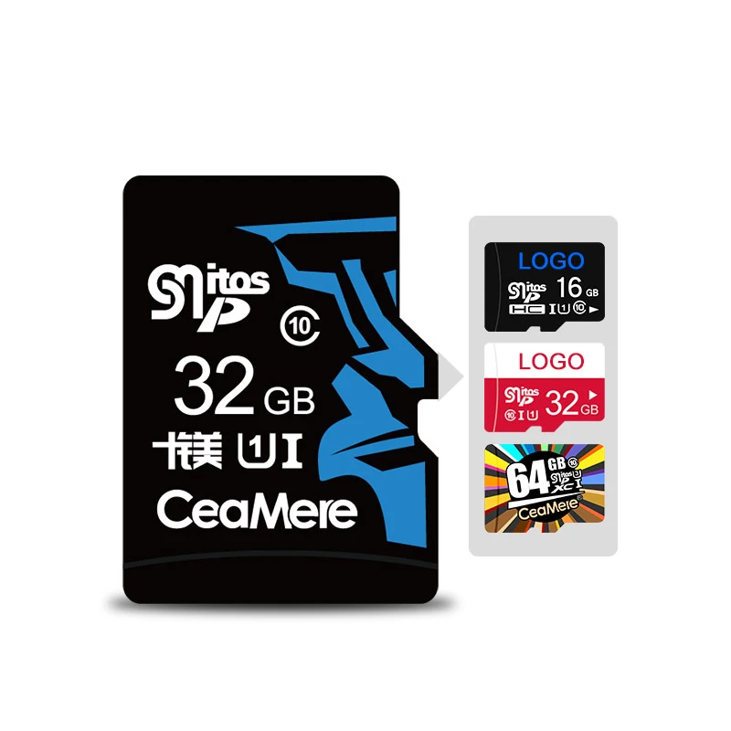 

Ceamere Wholesale Micro Memory TF card 32GB 64GB 128G 256GB Class10 U1 U3 High Speed Full Actual Capacity 32GB Storage TF Cards