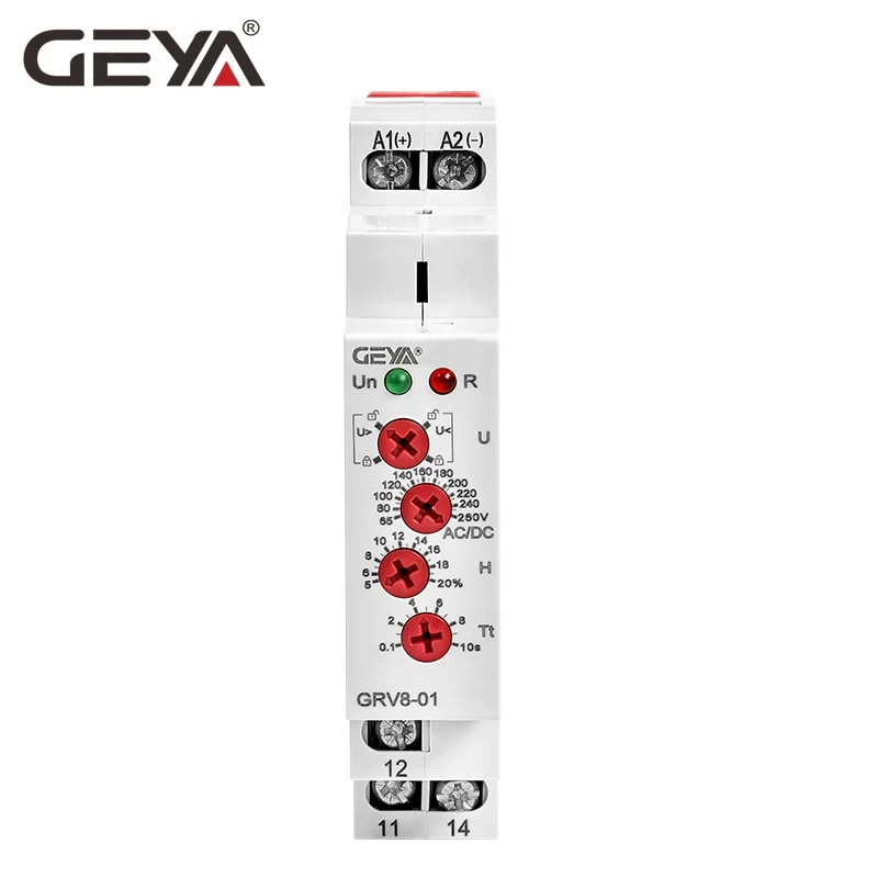 Geya Grv801 Voltage Protection Relay Ac220v Dc Voltage Controlled Relay Over Under Voltage