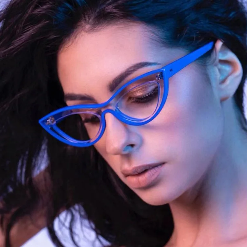 

Fashion Cat Eyeglasses 2022 Blue Light Glasses Men Eye Eyeglasses Frames Wholesale Unisex Tr90 Spectacle Glasses Eyeglass
