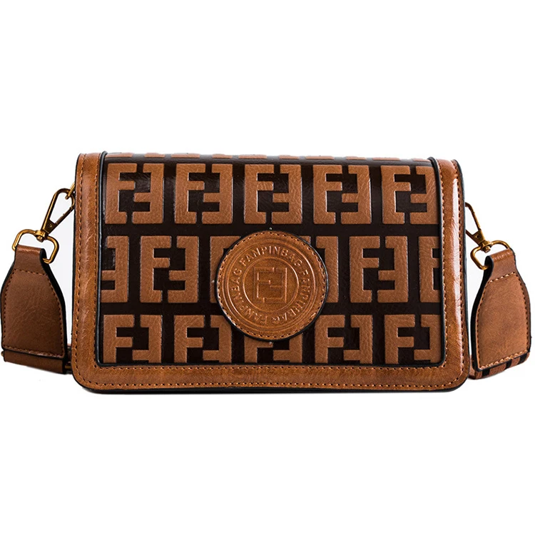 

2021 New Trendy Hong Kong Style Retro Forest Female Small Square Bag Texture PU Shoulder Messenger Bag, Customizable