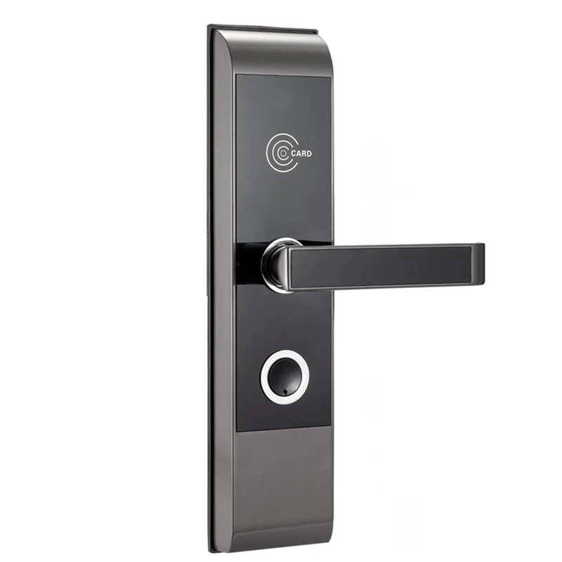 

Anti-theft RFID lock handle lock hotel room door lock with management system