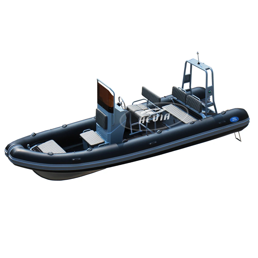 

RHIB 6.6m hypalon orca semi rigid inflatable aluminum hull deep v 22ft small luxury yacht sport boat