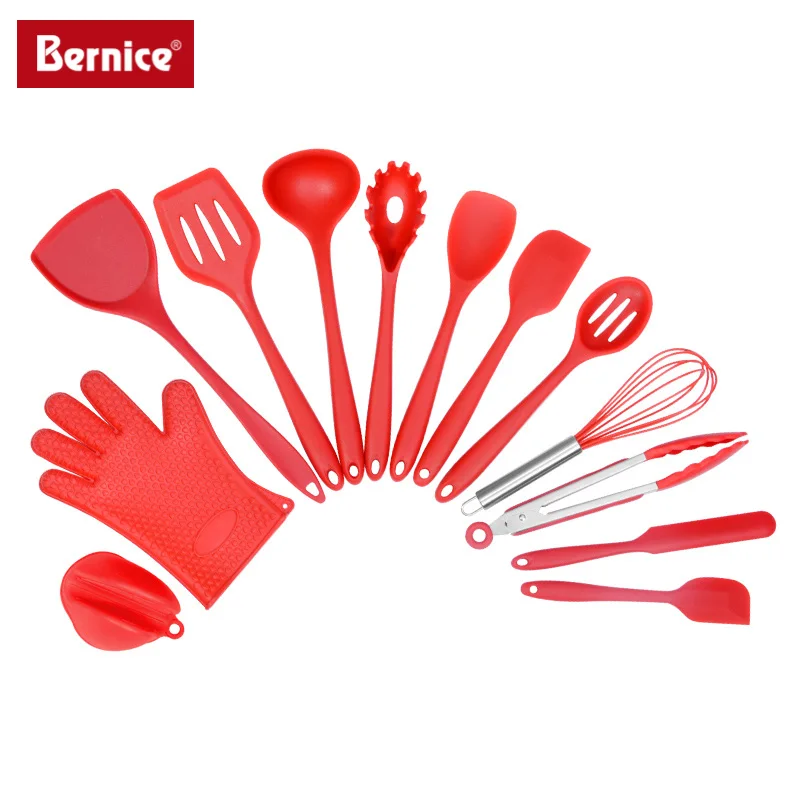 
Food Grade Cooking Utensil 13PCS Kitchen Utensil Set Silicone 