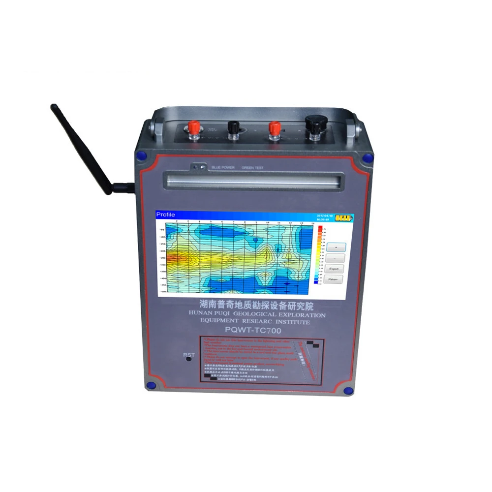 

600m high accuracy water detector one buttom mapping magneto meter geological detection PQWT-TC700