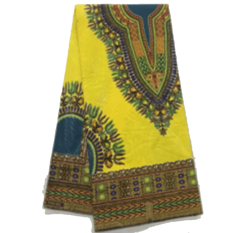 

100% Cotton African Wax Print Fabric Dashiki Printing China Factory Supplier Super Wax Fabric, As picture