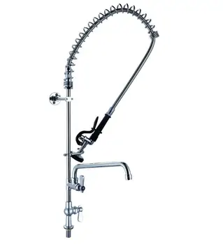 Chrome Commercial Style Pot Filler Kitchen Faucet With Pre Rinse Spray Buy Show Cabin Show Bath Rain Shower Product On Alibaba Com