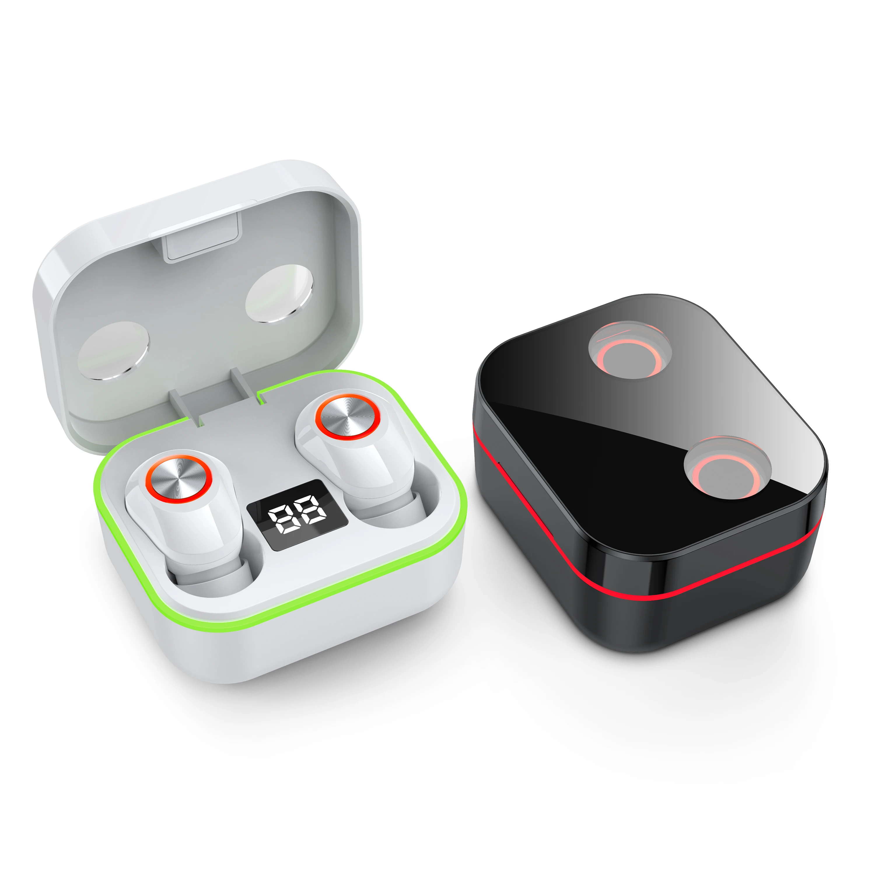 

New Products YZM8 Wireless Earphones Use For Mobile Phone Tws Earbuds Sport Gaming In Ear Earphone With Charging Box, White