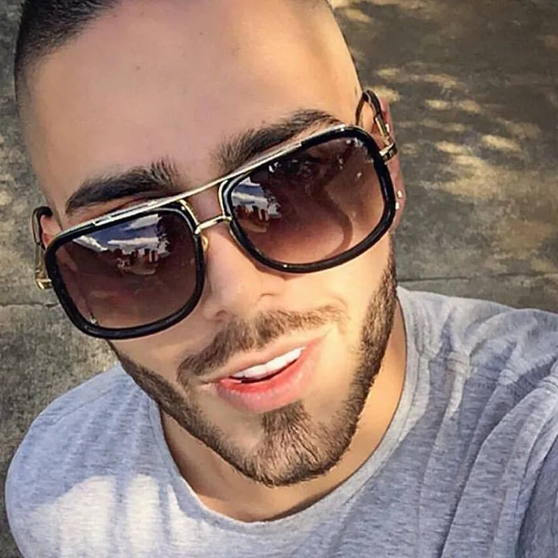 

2021 Fashion Cool Square Pilot Style Rivets ditaeds Sunglasses Women Tint Gradient Brand Design Sun Glasses Oculos De Sol UV400, Picture shows