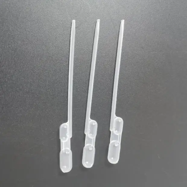 

Food grade 300ul double bubble quantitative plastic dropper 300ul double bubble Pasteur pipette