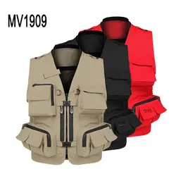 Men's Multi Pockets Cargo Waistcoat Fishing Vest F