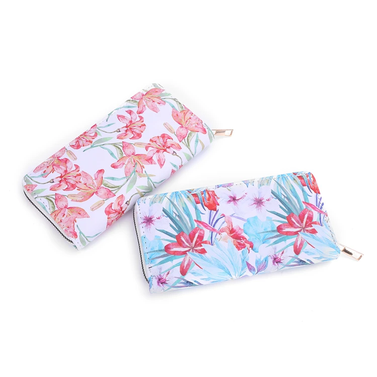 

Factory Direct Sales PU Material Wallet Printing Long Women's Wallet, Customized