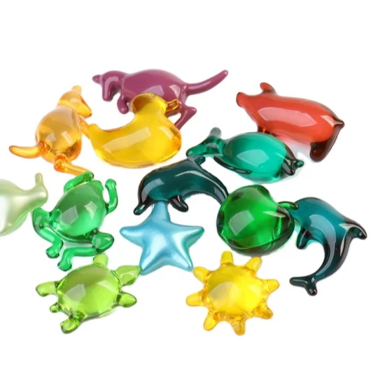 

animal shaped colorful Bath pearls Oil Beads for children