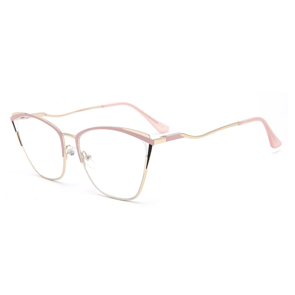

Cateye Spectacle Optical Wave Frame Clear Lens Optical Can Be Equipped with Anti Blue Glasses