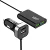 Electric multi fast charging 4 usb port car charger with 1.8m cable line