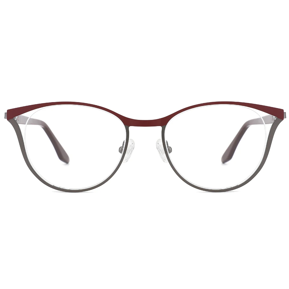 

Biocolor plating Metal eyeglasses frames new design spring hinge metal optical frames