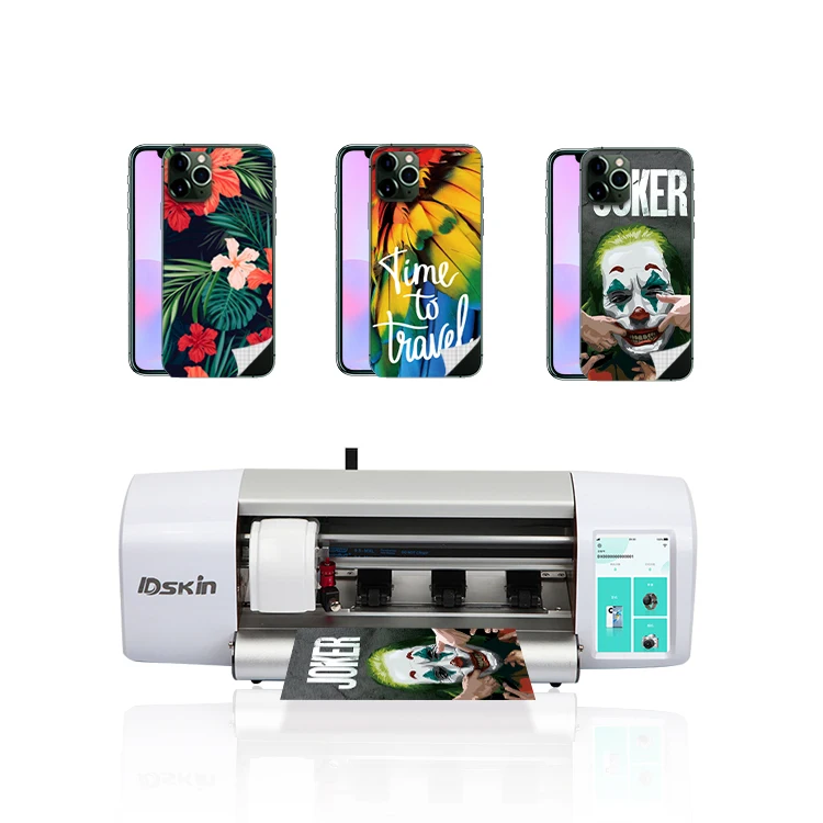 

IDskin cutting 3M vinyl mobile skin machine for mobile front and back cover screen protective cutting